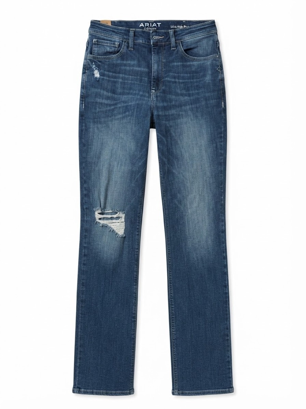 Ariat Reece Ultra High-Rise Straight Distressed Jeans Natalia size 30